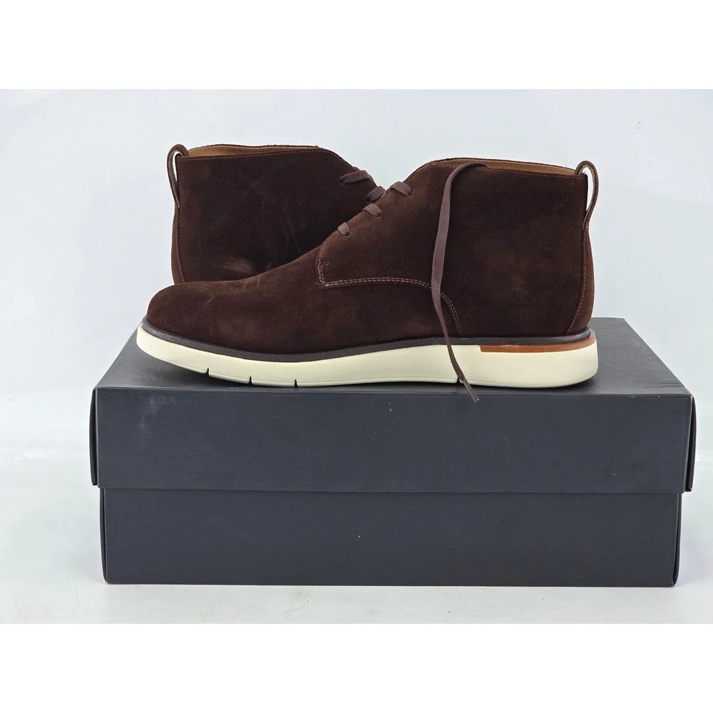 Allen Edmonds Carson Chukka Mens 8.5 EEE Brown Suede Boots -NEW